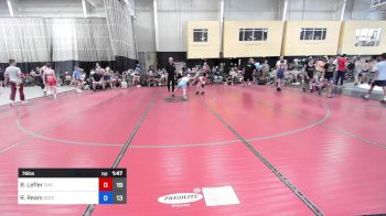 76 lbs Final - Bowen Lefler, Carolina Hammer Squad vs Ryder Ream, Team Gotcha