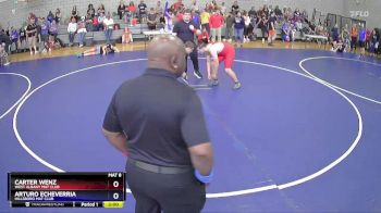 175 lbs Champ. Round 1 - Carter Wenz, West Albany Mat Club vs Arturo Echeverria, Hillsboro Mat Club