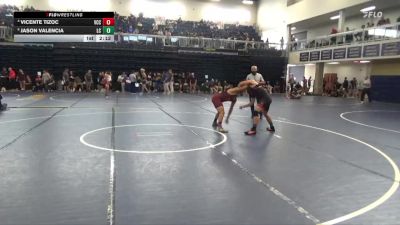165 lbs Quarterfinal - Jason Valencia, Lassen College vs Vicente Tizoc, Victor Valley College