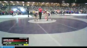 108 lbs Champ. Round 1 - Jasper Victor, Sweet Home Mat Club vs Wyatt Teal, Dallas Mat Club