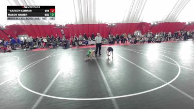 12U Boys - 67 lbs Cons. Round 2 - Colton Ladwig, Monroe Wrestling Club vs Brady Bellavia, Highland Mat Club