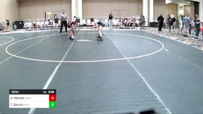 102 lbs Consi Of 16 #2 - Antonio Mendia, Poway Elite vs Travis Gauvin, Fossil Ridge HS