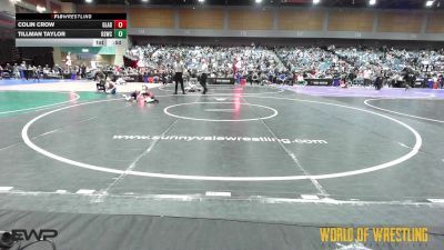 49 lbs Consi Of 4 - Colin Crow, Gladiator Wrestling vs Tillman Taylor, Rising Sun Wrestling Club