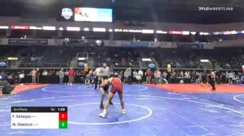 122 lbs 3rd Place - Frankie Gallegos, The Community vs Mickail Skeldum, The Community