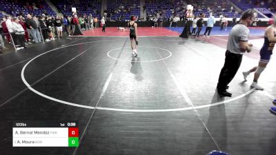 120 lbs Round Of 64 - Andres Bernal Mendoza, Fairfield Warde vs Adler Moura, Bow