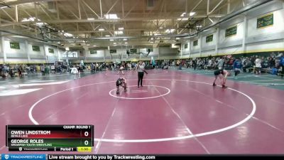 126 lbs Champ. Round 1 - George Roles, Spearfish Youth Wrestling vs Owen Lindstrom, Devils Lake