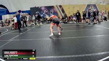175 lbs Round 6 (8 Team) - Luke Zwolinski, Lake WC vs Vince Vezzetti, Nashville Catholic