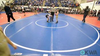 55 lbs Consi Of 8 #2 - Gavin Sparks, Salina Wrestling Club vs Deion Berna, Wagoner Takedown Club