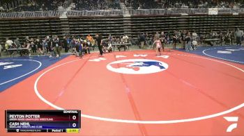 62-68 lbs Semifinal - Peyton Potter, Green River Grapplers Wrestling vs Cash Nehl, Worland Wrestling Club