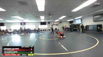 157 lbs Champ. Round 1 - Francisco Oros, John Wesley North vs Anthony Galindo, Huntington Beach