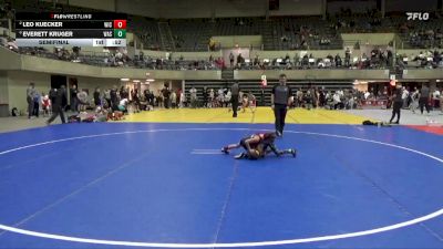 50 lbs Semifinal - Everett Kruger, Waseca vs Leo Kuecker, Algona Wrestling Academy