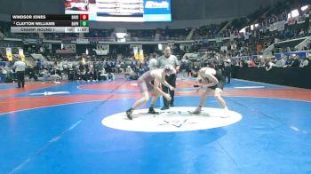 7A 165 lbs Champ. Round 1 - Clayton Williams, Daphne vs Windsor Jones, Davidson HS