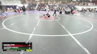 157 lbs Champ. Round 2 - Austen James, Westminster vs Georgino Moraga, Unattached