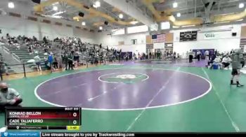 126 lbs Cons. Semi - Cade Taliaferro, North Creek vs Konrad Bellon, Central Kitsap