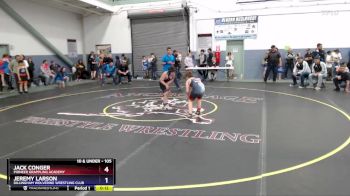 105 lbs Cons. Semi - Jeremy Larson, Dillingham Wolverine Wrestling Club vs Jack Conger, Pioneer Grappling Academy