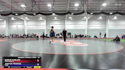 191 lbs Cons. Round 2 - Karlie Harlow, Siena Heights vs Ashton Francis, Trine