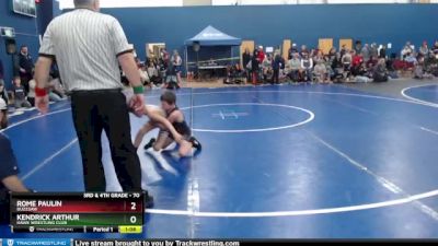 70 lbs Cons. Round 1 - Rome Paulin, Buzzsaw vs Kendrick Arthur, Hawk Wrestling Club