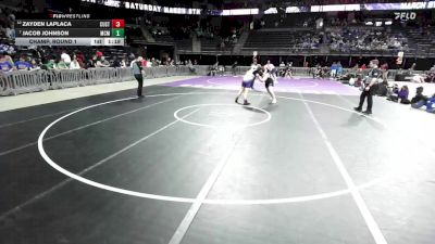 Champ. Round 1 - Jacob Johnson, McCook Central/Montrose vs Zayden LaPlaca, Custer