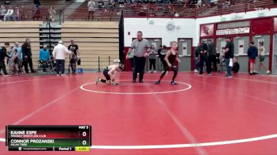 62-69 lbs Semifinal - Connor Prozanski, Milan Tribe vs Kahne Espe, Prodigy Wrestling Club