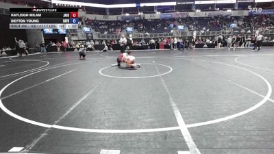 108.1-117.7 lbs Consi Of 4 - Kayleigh Milam, Jackson Wrestling Club vs Deyton Young, Rayne Wrestling
