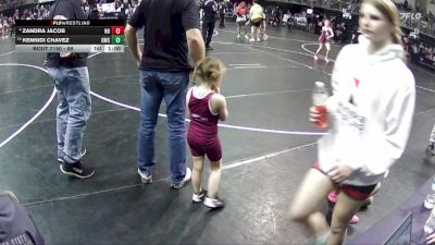 89 lbs Cons. Round 2 - Kennidi Chavez, Gering Wrestling Club vs Zandra Jacob, Neligh Oakdale