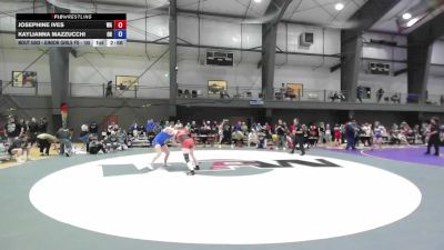 Junior Girls FS - 155 lbs Cons. Round 5 - Josephine Ives, WA vs Kaylianna Mazzucchi, OR