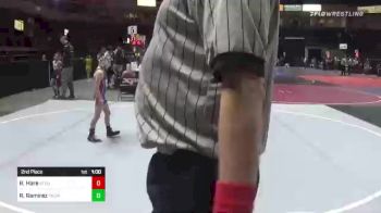 53 lbs 2nd Place - Riley Ramirez, Pounders WC vs Ryan Hare, Stout Wr Ac