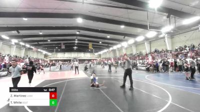 65 lbs Consi Of 4 - Zac Martinez, Juggernaut WC vs Treagen White, Southwest Hammers