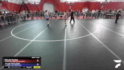 119 lbs Quarterfinal - Rylan Mlsna, Sarbacker Wrestling Academy vs Tyler Paulson, LaCrosse Area Wrestlers