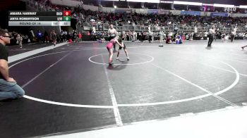 60 lbs Round Of 16 - Amara Hanway, Buchanan County WC vs Arya Robertson, Level Up