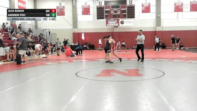 125 lbs 5th Place - Jack Baron, Grit Mat Club vs Andrew Poh, Vhw