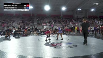 140 lbs Cons. Round 2 - Savannah Mulkey, Burnett Trained Wrestling vs Sasha Johnson, Illinois