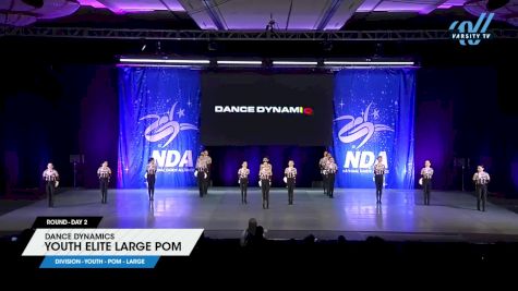 Dance Dynamics - Youth Elite Large Pom [2025 Youth - Pom - Large Day 2] 2025 NDA All-Star National Championship