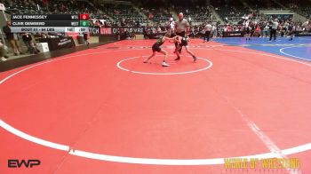 64 lbs Consi Of 16 #1 - Jace Fennessey, Well Trained vs Clive DeWeerd, Westshore Wrestling Club