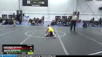 76 lbs Round 3 (8 Team) - Alesandro Restrepo, Vougars Honors vs Brooks Burmeister, Armory Athletics
