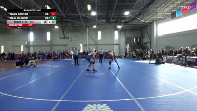 197 lbs Champ. Round 2 - Gabe Carter, Wisconsin-La Crosse vs Kain Killmer, Wisconsin-Platteville