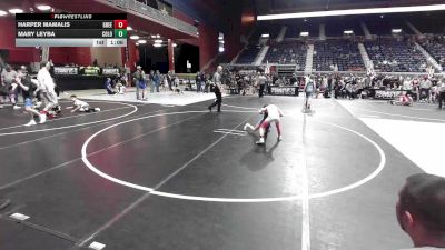 64 lbs Rr Rnd 1 - Harper Mamalis, Green River Grapplers vs Mary Leyba, Colorado Bad Boys