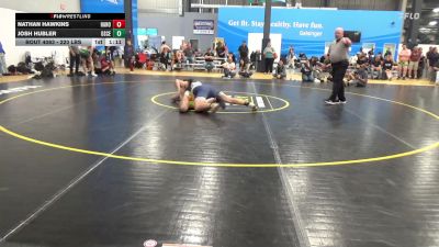 220 lbs 5th Place - Nathan Hawkins, Hanover vs Josh Hubler, Osceola Mills