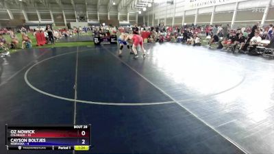 215 lbs Placement Matches (16 Team) - Oz Nowick, Colorado vs Cayson Boltjes, Nebraska