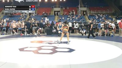 120 lbs Champ. Rd Of 128 - Jennifer Tian, Washington vs Rhea Dupre, Maryland