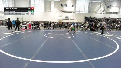 144 lbs Cons. Round 2 - Jase Kinsley, Adirondack Youth Wrestling Club vs Landon Story, Journeymen Wrestling Club