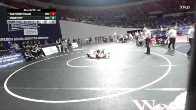 4A Boys 144 lbs 3rd Place Match - Cole Roy, Pendleton Boys vs Jackson Walls, Scappoose Boys