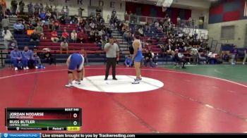 220 lbs Semifinal - Jordan Nodarse, Rancho Bernardo vs Russ Butler, Central Union