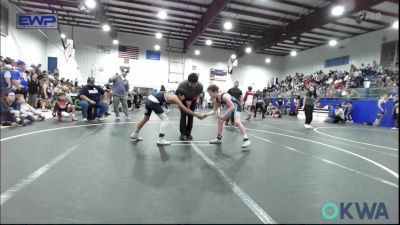 92 lbs Rr Rnd 1 - Everette Coalson, Weatherford Youth Wrestling vs Gavino Perez, Marlow Outlaws