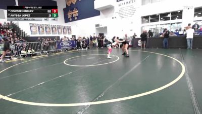 130 lbs Cons. Round 1 - Anyssa Lopez, South Hills vs Celeste Hindley, Buena