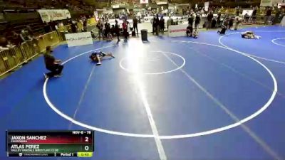 78 lbs 1st Place Match - Jaxon Sanchez, California vs Atlas Perez, Valley Vandals Wrestling Club