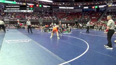 2A-165 lbs Quarterfinal - Lane Gudenkauf, West Delaware, Manchester vs Jacob McGargill, Shenandoah