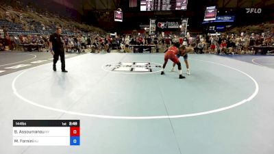 144 lbs Cons 32 #1 - Bilali Assoumanou, NY vs Mario Fornini, NJ