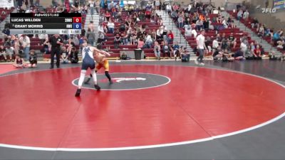 82 lbs Round 5 - Grant Morris, Hawk Wrestling Club vs Lucas Willden, 208 Badgers Wrestling Club