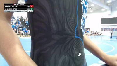 114 lbs Semis & 1st Wb (8 Team) - London Loftin, Oak Grove High School vs Kaidyn Trayler, Saltillo High School Girls